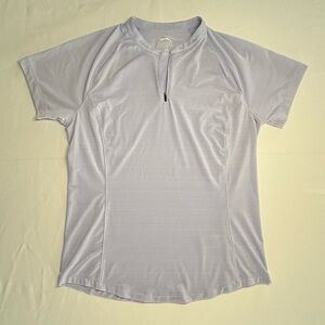 Slazenger Women’s Light Blue Purple Golf Slim Fit Top 1/4 Zip Size Small EUC